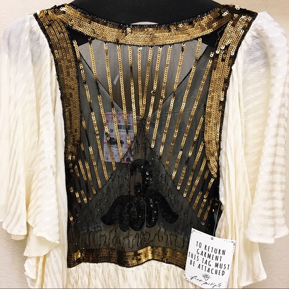 Free People | Boho Embellished Sequin Dress - Picture 6 of 8